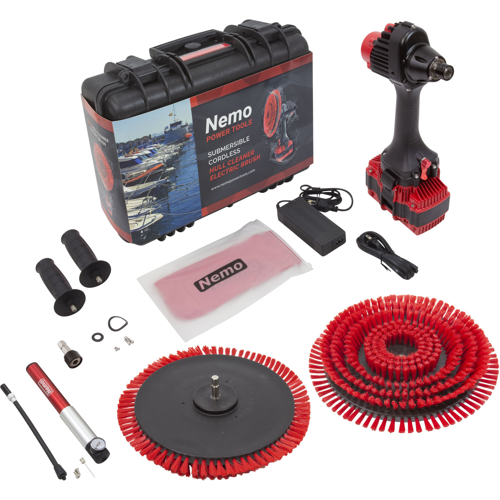 Boat Hull Cleaner, Nemo, 50M, 18V, (1) 10Ah Li-Ion, w/ Brush